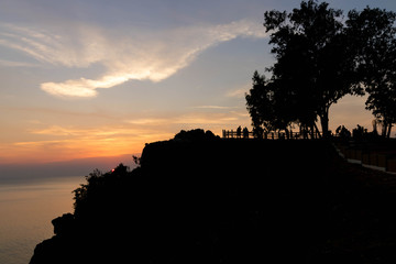 Sunset view point by the sea Chanthaburi Province, Thailand