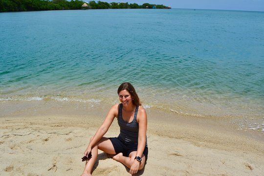 Woman On Placencia Beach, Belize