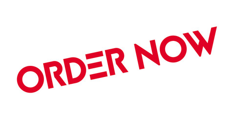 Order Now rubber stamp. Grunge design with dust scratches. Effects can be easily removed for a clean, crisp look. Color is easily changed.