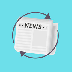 Newspaper vector illustration