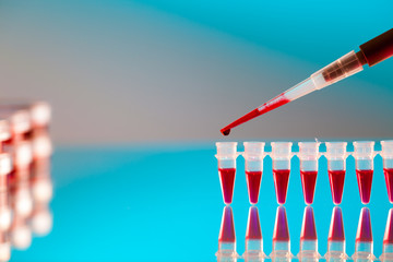 Pipette and Pcr strip