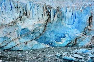 The Perito Moreno Glacier, located in the Los Glaciares National Park in southwest Santa Cruz Province, Argentina