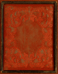 Antique tintype photo frame, late eighteenth early nineteenth century.