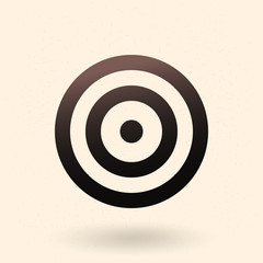 Vector Black Target Icon