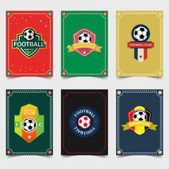 Set Soccer Football Badge and logo emblem designs,vector illustration