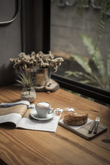 Obraz na płótnie Canvas coffee cup in coffee shop