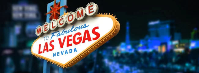 Türaufkleber Willkommen im fabelhaften Las Vegas-Zeichen © Brad Pict