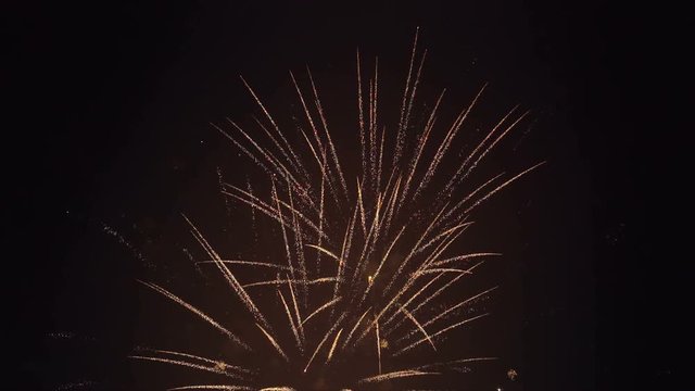 Varied Colorful Fireworks, 180 fps Real SlowMo