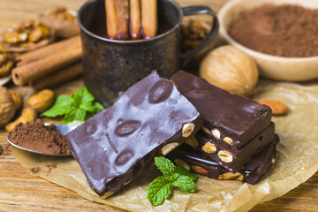 Chocolate / Chocolate bar / chocolate background