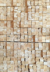 Stack of wooden plank for background and texture