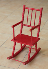 Empty rocking chair