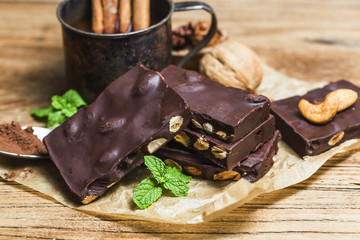 Chocolate / Chocolate bar / chocolate background