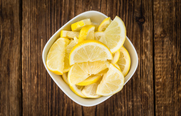 Fresh made Lemon Slices