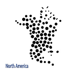 Map of North America Canada Costa Rica Cuba Mexico USA
