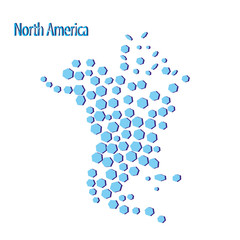 Map of North America Canada Costa Rica Cuba Mexico USA