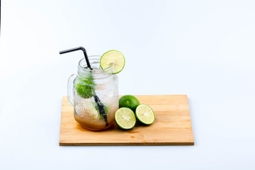 Colorful Sparkling Drink : Isolated Fruit soda cocktail to quench your thirst