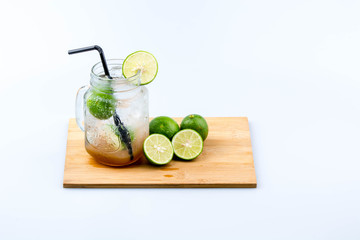Colorful Sparkling Drink : Isolated Fruit soda cocktail to quench your thirst