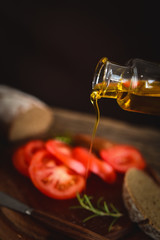 Olive oil and tomatoes