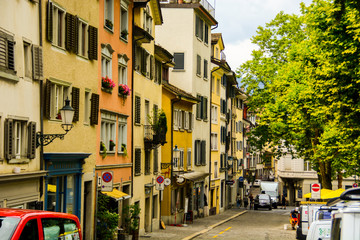 Obraz premium Little houses in Zurich
