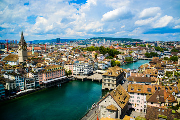 Sightseeing of Zurich - obrazy, fototapety, plakaty