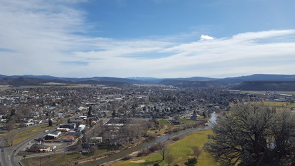 view over Prineville, Oregon