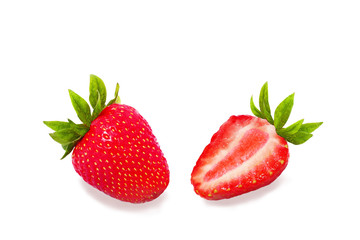 Strawberries  Isolated on a white background