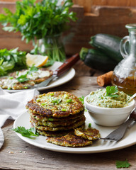 Zucchini pancakes