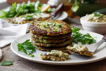 Zucchini pancakes