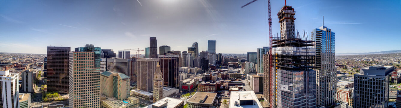 Downtown Denver Wide Cityscape