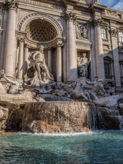 Detail of Fontana Di Trevi, Rome, Italy