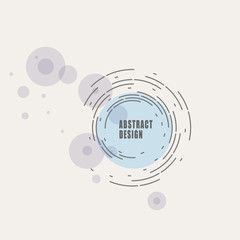 Fototapeta premium Abstract modern technology background, futuristic twirl design. Lines and circle structure elements