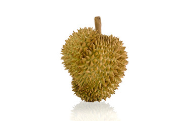 King of fruits, Durian on white background