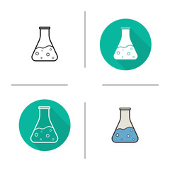 Chemical reaction icon