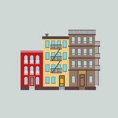 The typical buildings of New York city - 165004076