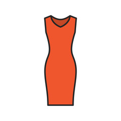 Evening dress color icon
