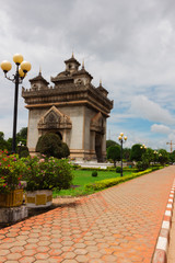 Obraz premium ラオス・ビエンチャン・勝利の門・凱旋門・Patuxay