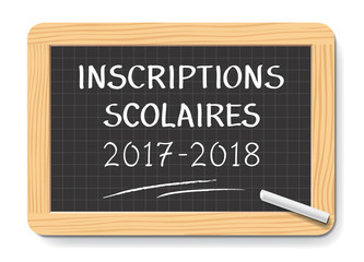 Obraz premium INSCRIPTIONS SCOLAIRES 2017 2018