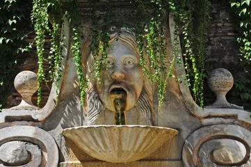 Papier Peint photo autocollant Fontaine Roma, la fontana del Mascherone di Via Giulia
