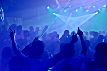 club party is blurred background