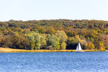 Sailboat In Fall