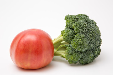 fresh tomato tomatoe with green broccoli