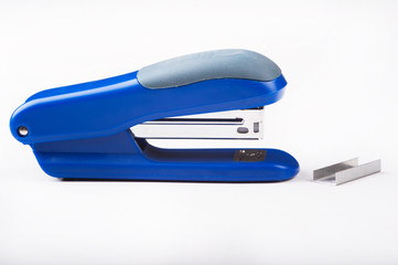Stapler with staples close-up