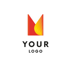 Abstract fire logo. Logotype. Vector