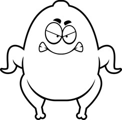Angry Cartoon Turkey