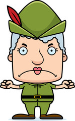 Cartoon Angry Robin Hood Woman