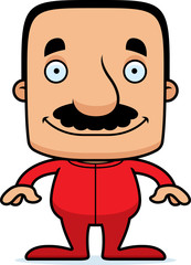 Cartoon Smiling Man In Pajamas