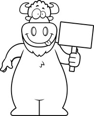 Cartoon Buffalo Sign