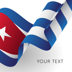Cuba flag. Vector