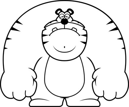 recommend clip art: Sad Cartoon Tiger