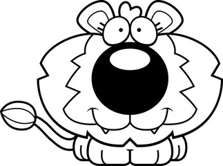 Cartoon Happy Lion Cub